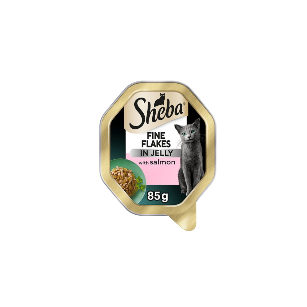 Sheba Fine Flakes In Jelly with Salmon 85g