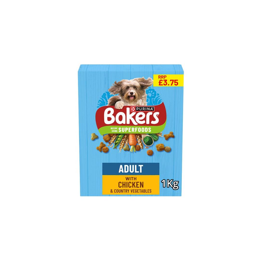 BAKERS Chicken with Vegetables Dry Dog Food 1kg