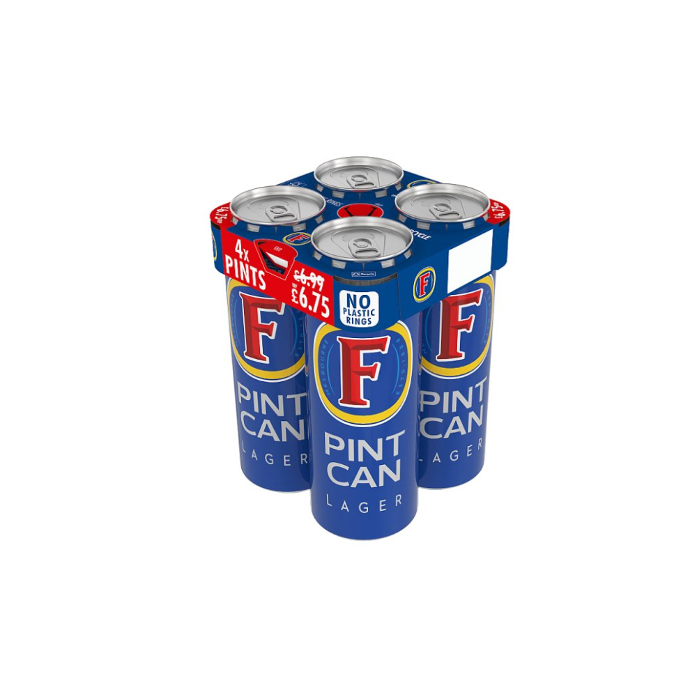 Foster's Lager Beer Pint Can 4x568ml
