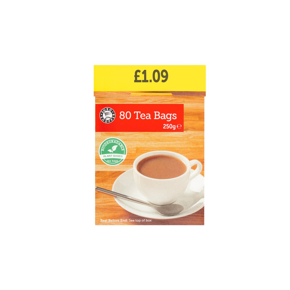 Euro Shopper 80 Tea Bags 250g
