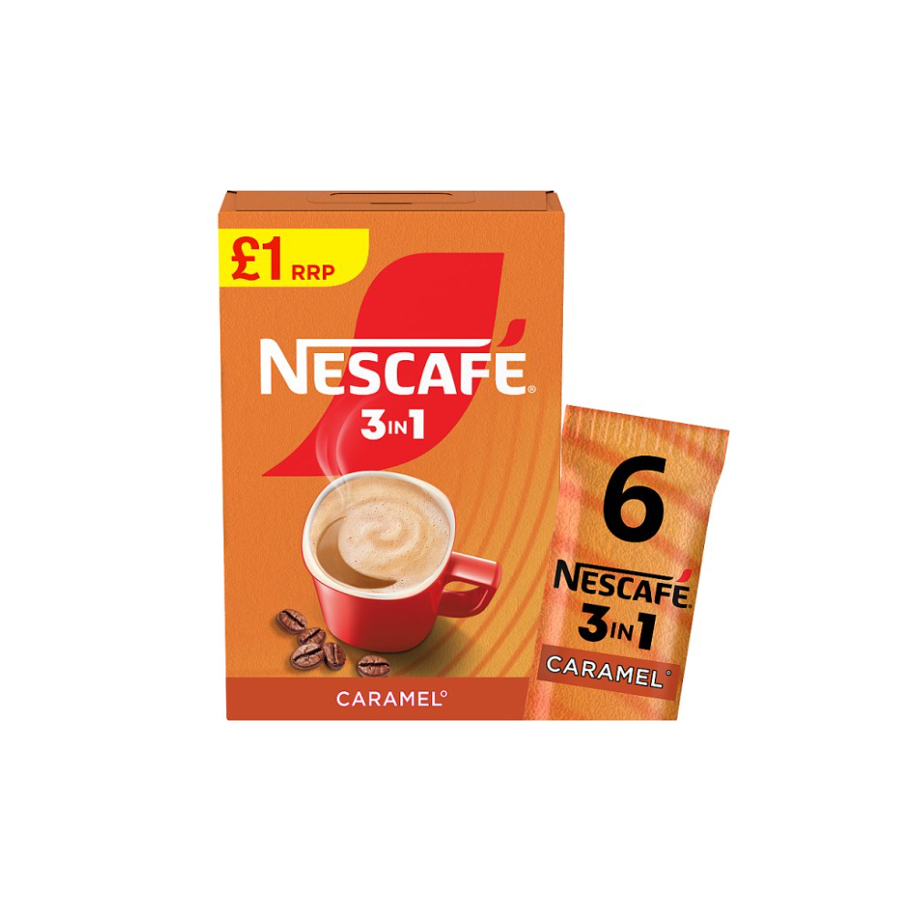 Nescafé 3 in 1 Caramel 6 x 16g (96g)