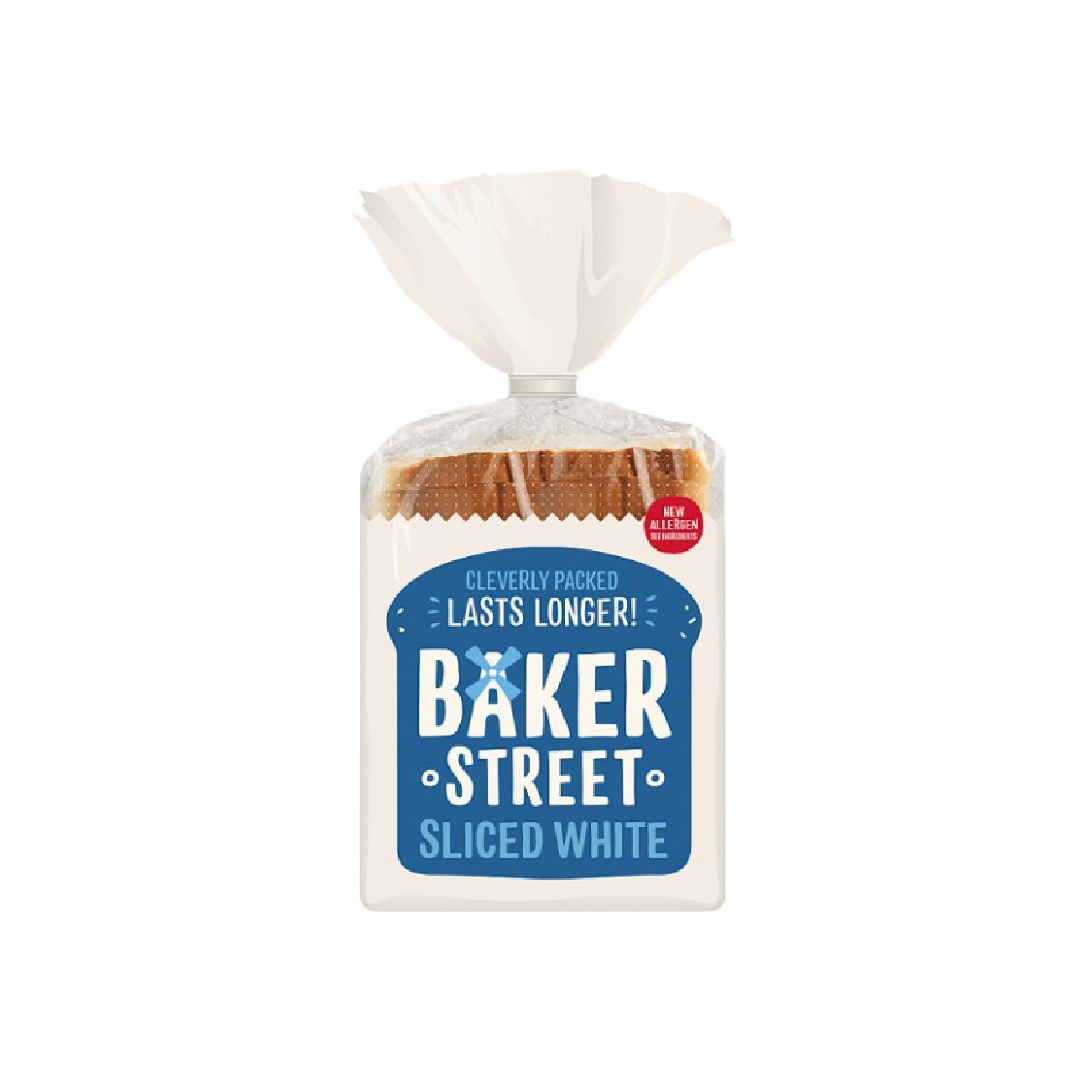 Baker Street White Sliced 550g