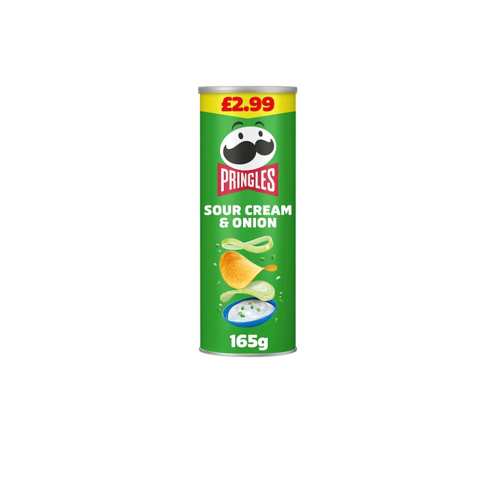 Pringles Sour Cream & Onion Sharing Crisps 6 x 165g