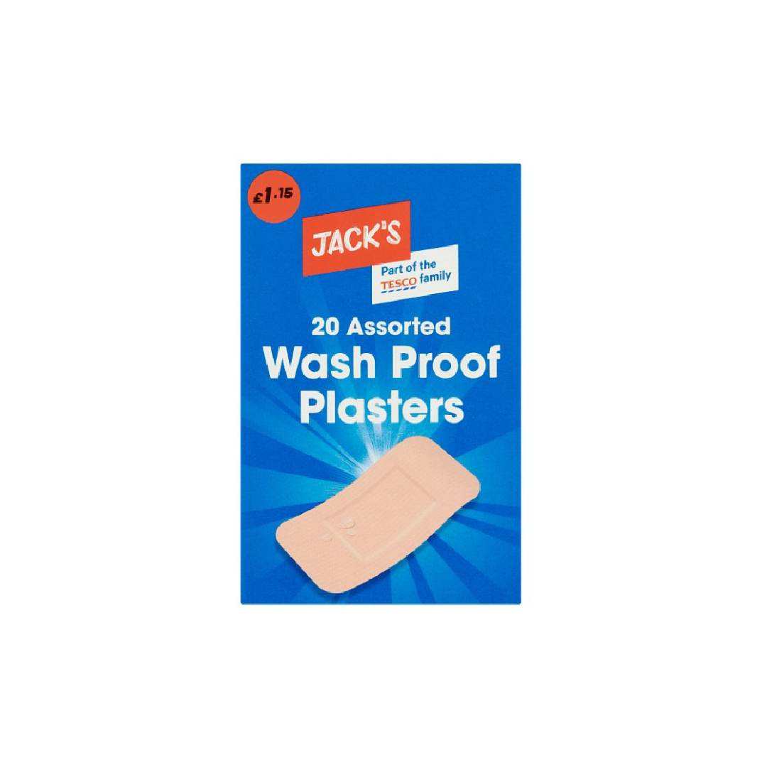 Jack's 20 Assorted Wash Proof Plasters