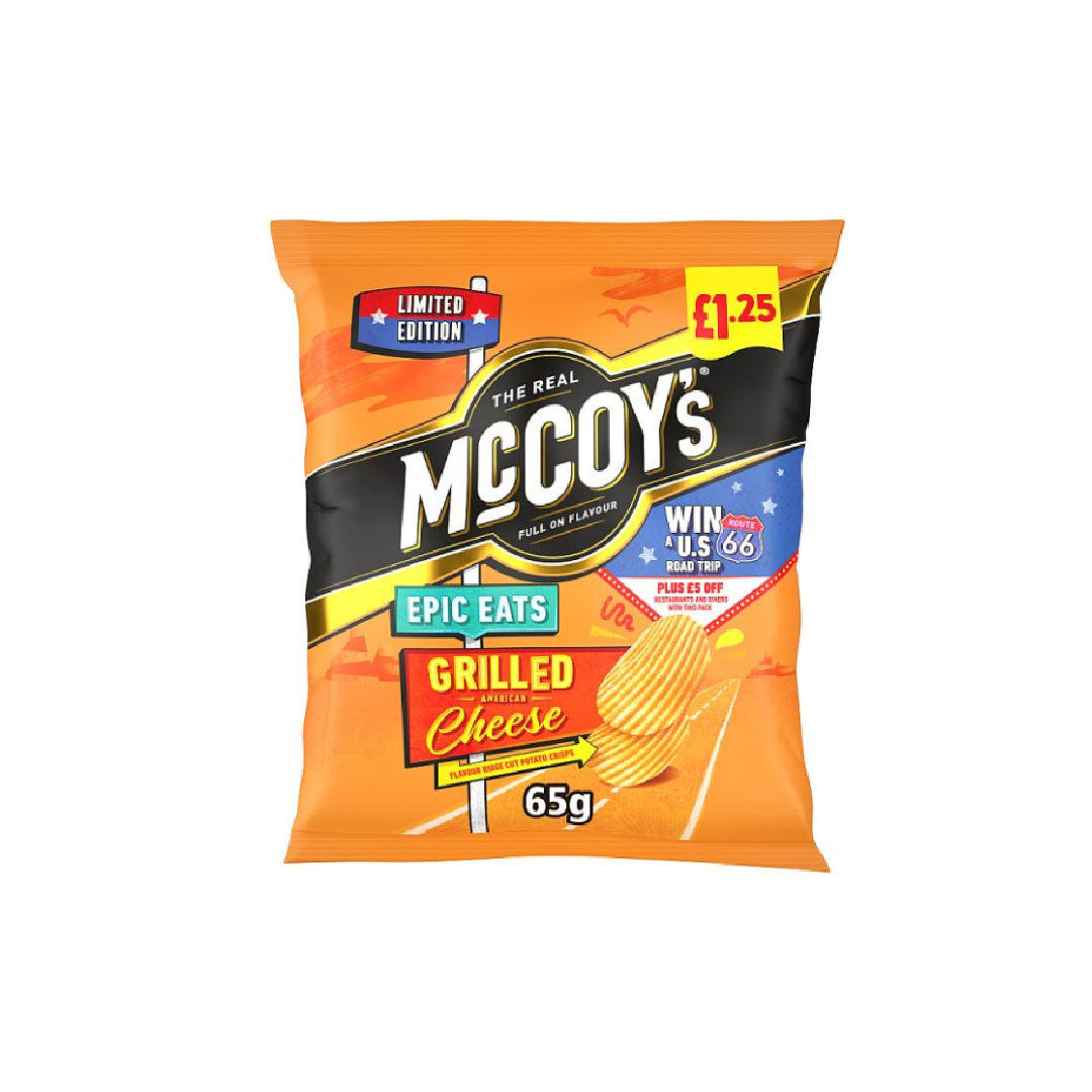 McCoy's Epic Eats Grilled Cheese Sharing Crisps 65g