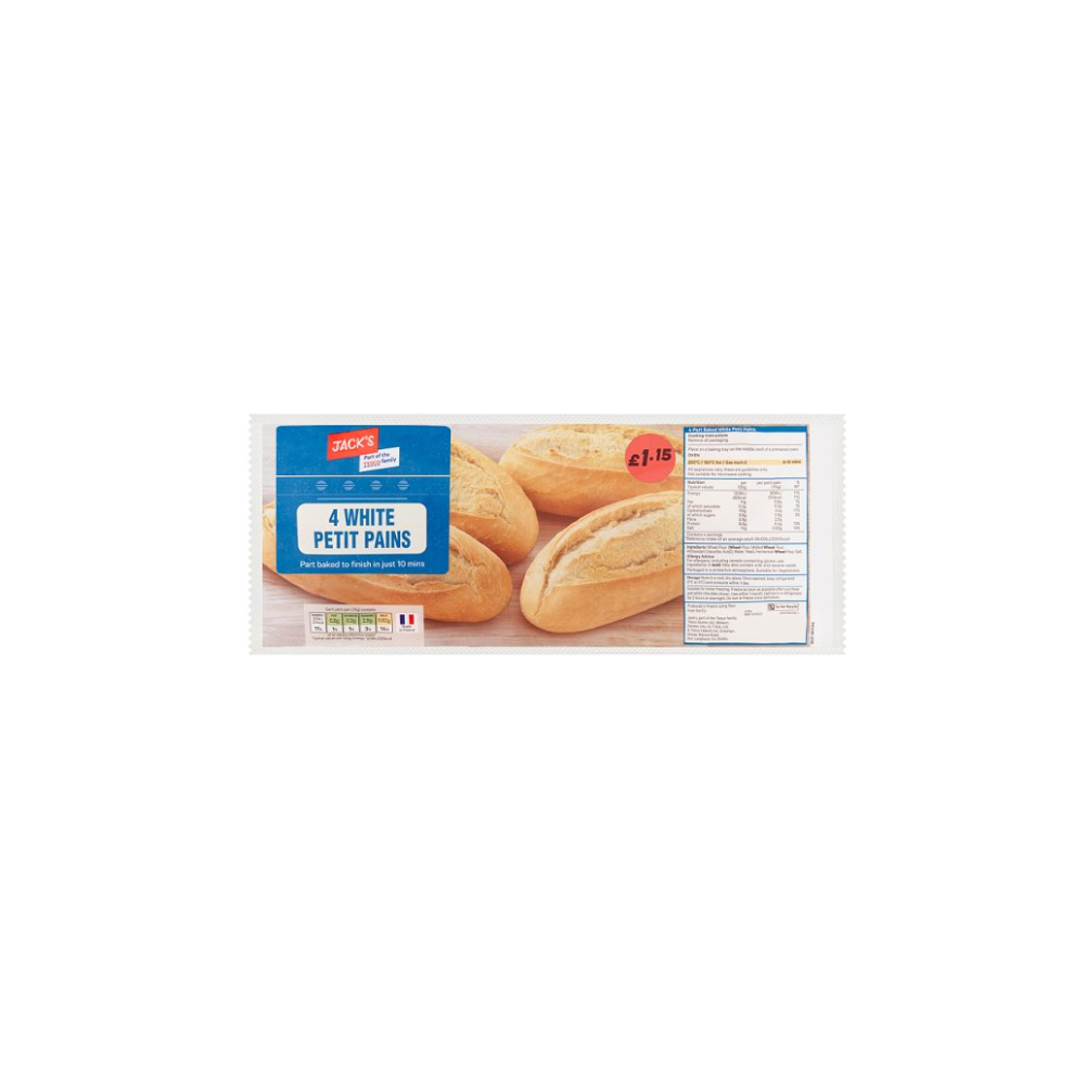 Jack's 4 White Petit Pains
