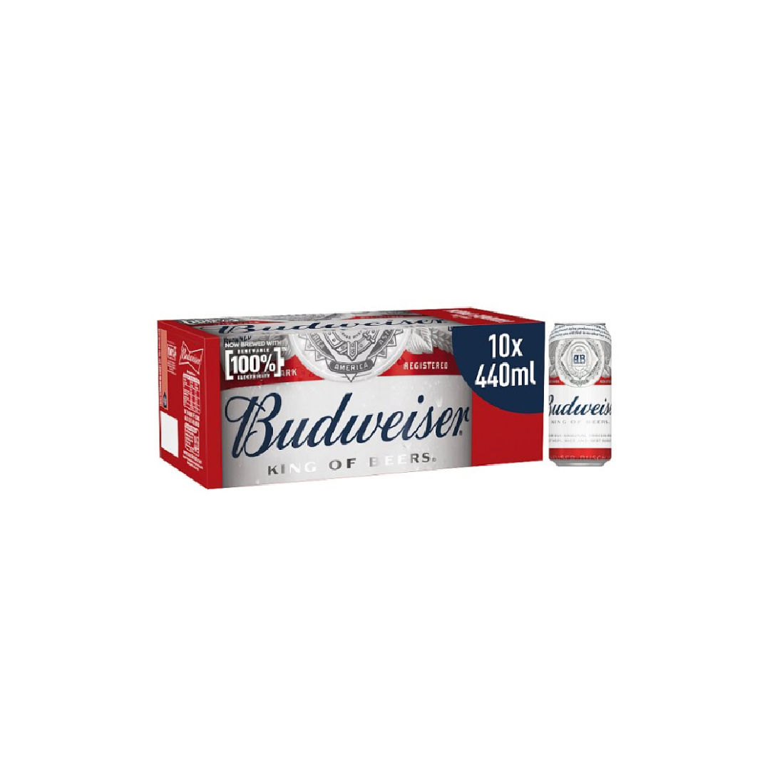 Budweiser Beer Cans 10 X 440ml