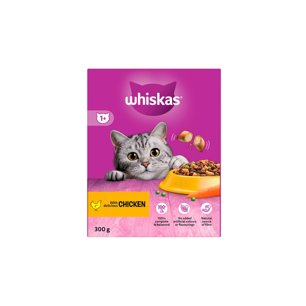 Whiskas 1+ with Delicious Chicken 300g