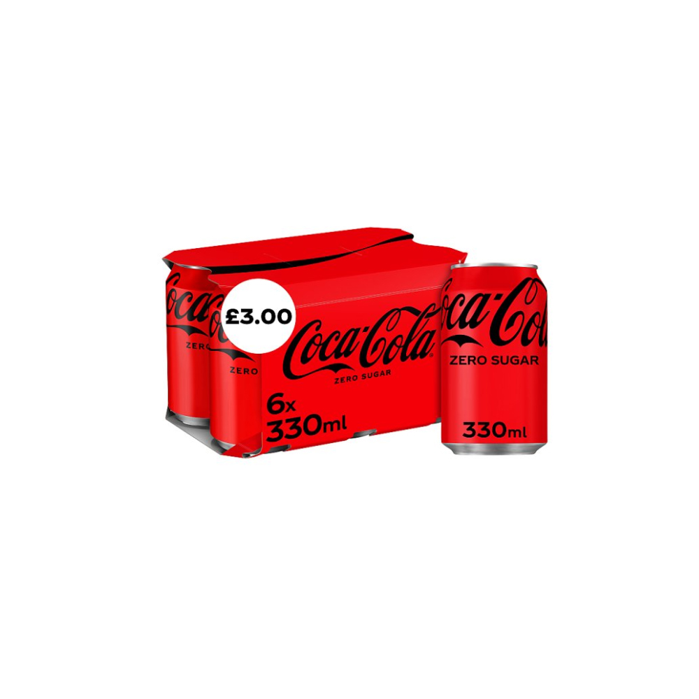 Coca-Cola Zero Sugar 6 x 330ml