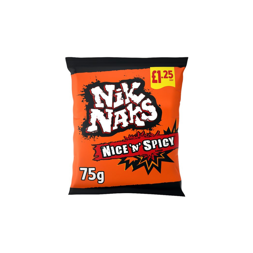 Nik Naks Nice 'N' Spicy Crisps 75g