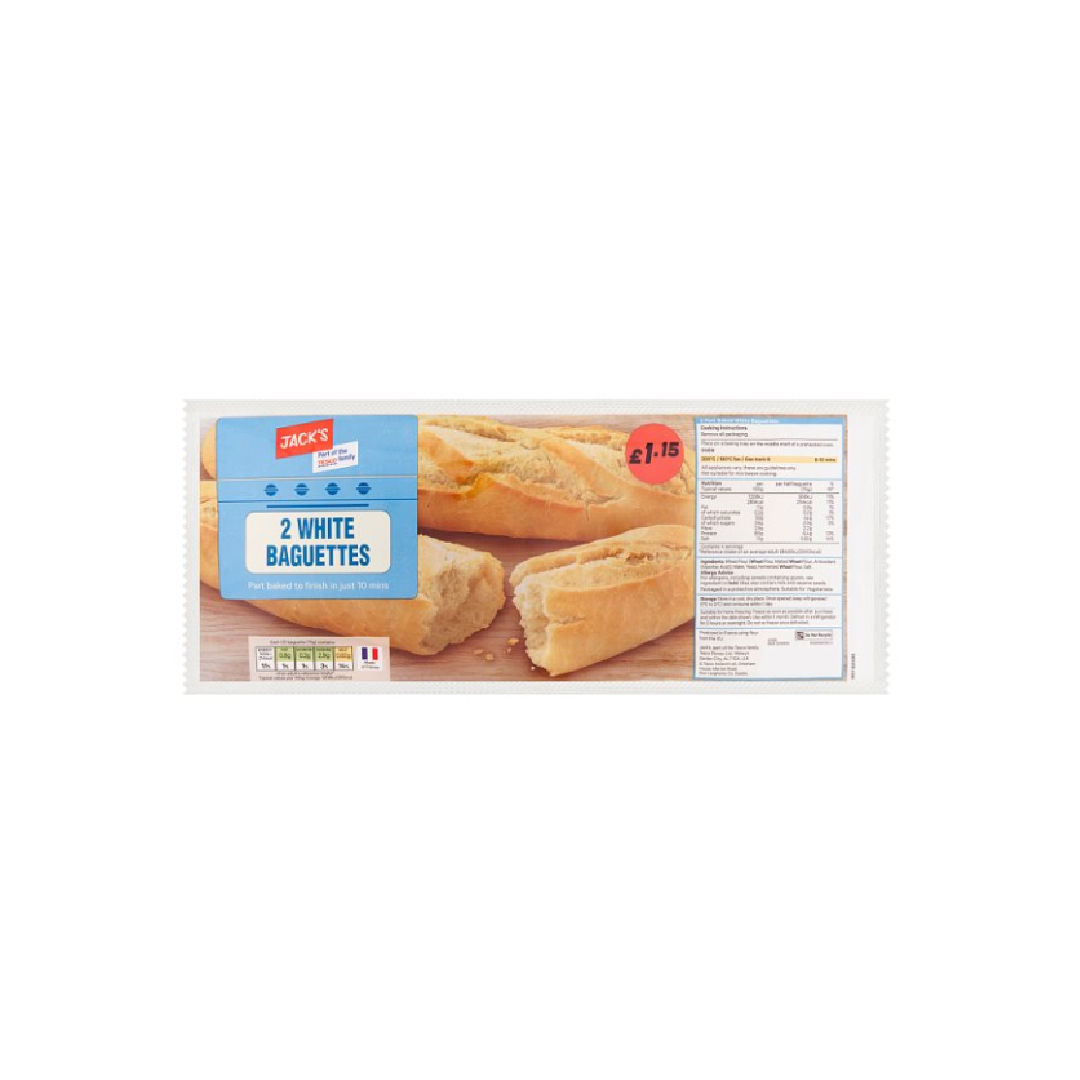 Jack's 2 White Baguettes