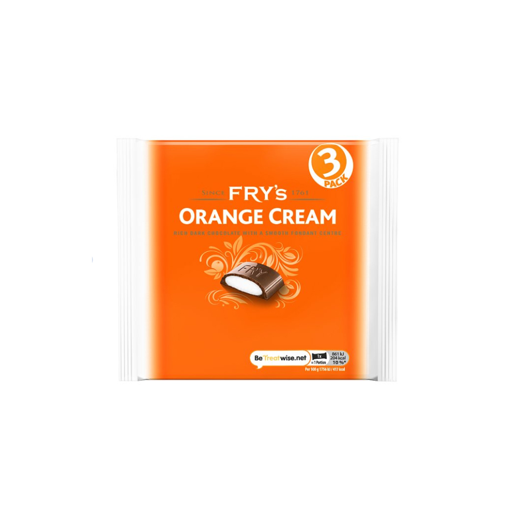 Fry's Orange Cream Chocolate Bar 3 Pack 147g