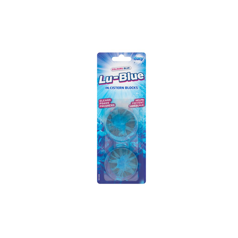 Easy Colours Blue Lu-Blue In-Cistern Blocks 2 x 38g