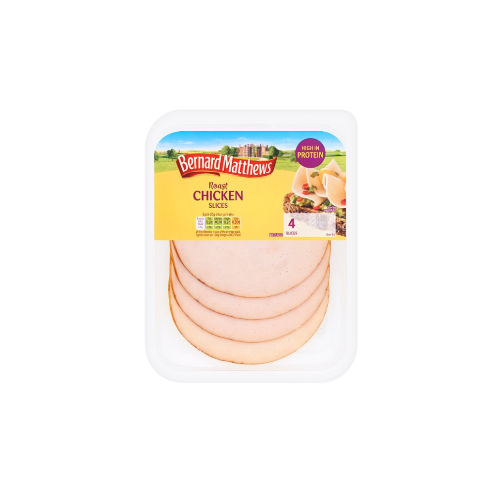 Bernard Matthews 4 Roast Chicken Slices 80g