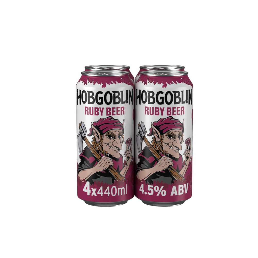 Hobgoblin Ruby Ale Beer 4 x 440ml Cans