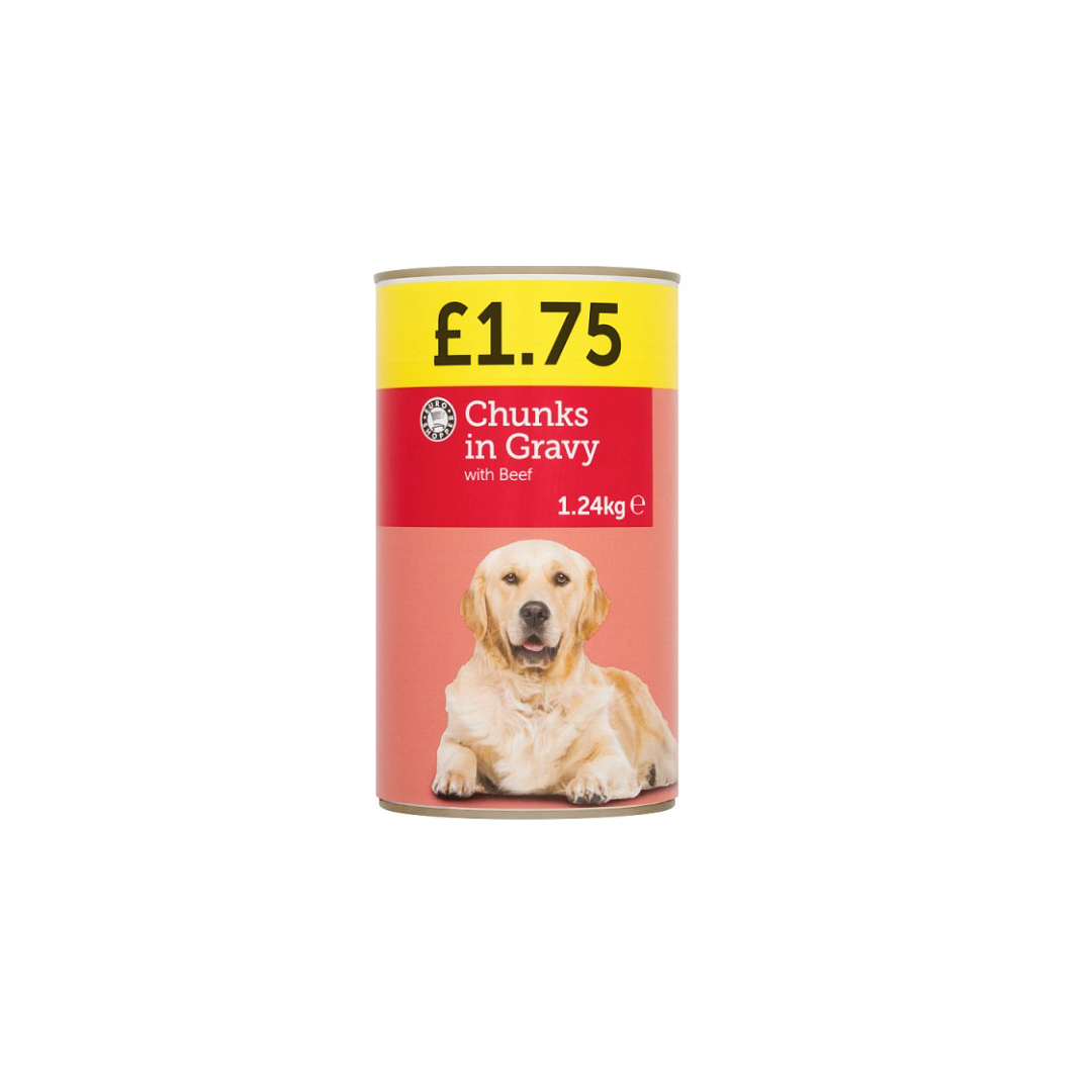 Euro Shopper Chunks in Gravy with Beef 1.24kg