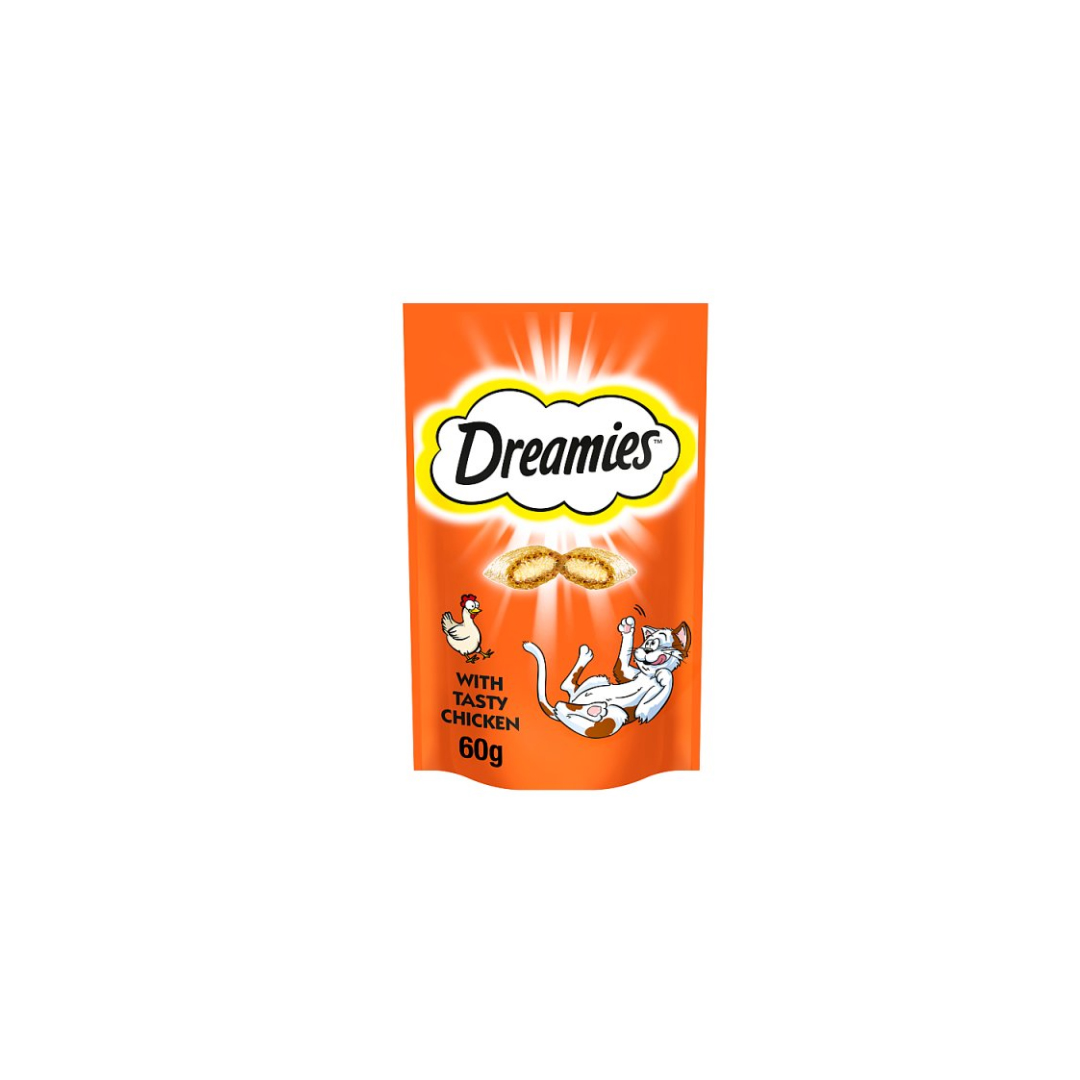 Dreamies Cat Treat Biscuits with Chicken 60g