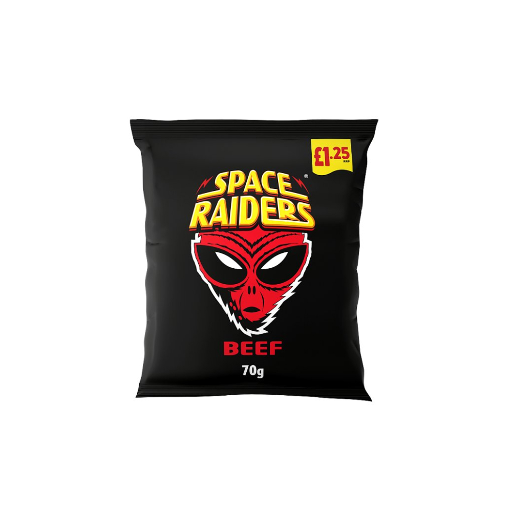 Space Raiders Beef Crisps 70g