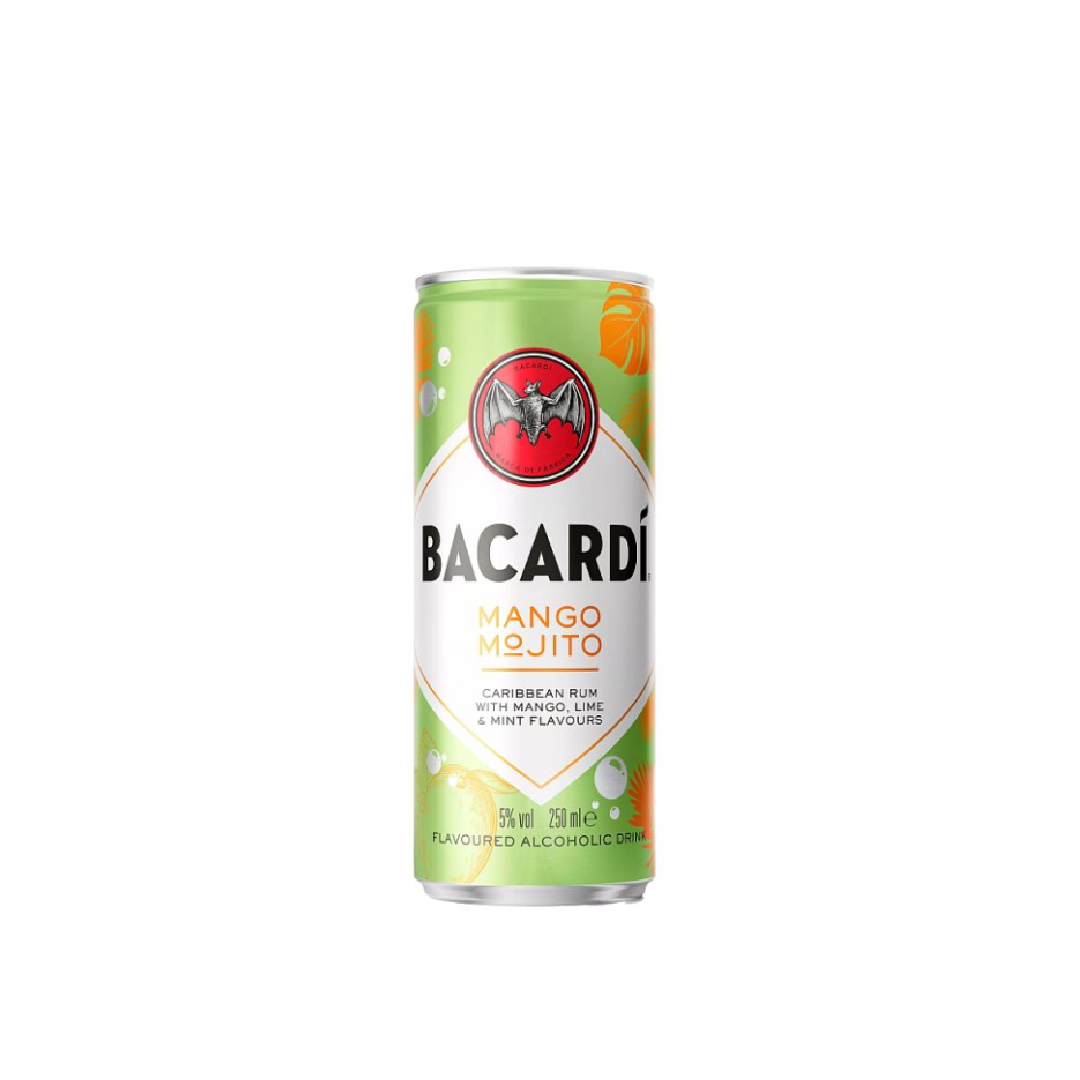 BACARDÍ Mango Mojito Premix Rum Cocktail, 25cl