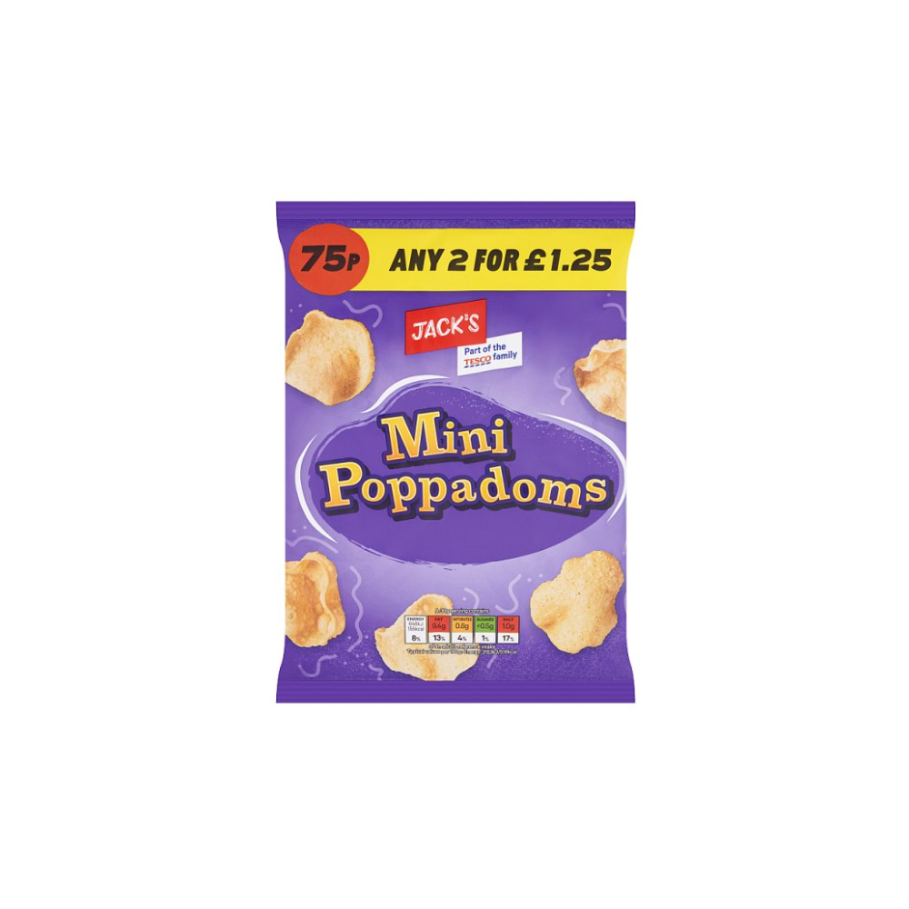 Jack's Mini Poppadoms 30g