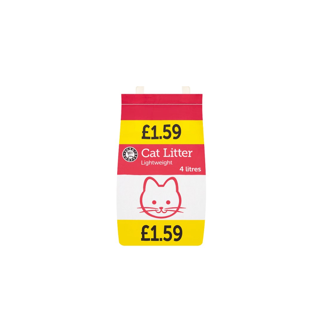 Euro Shopper Cat Litter Lightweight 4 Litres