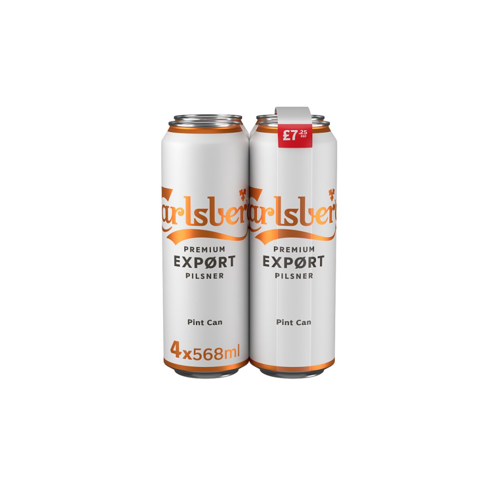 Carlsberg Export Lager Beer 4 x 568ml PINT CAN