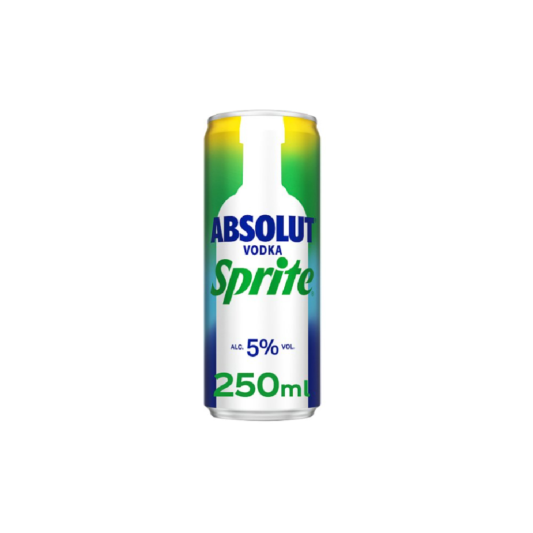 Absolut Vodka & Sprite 250ml