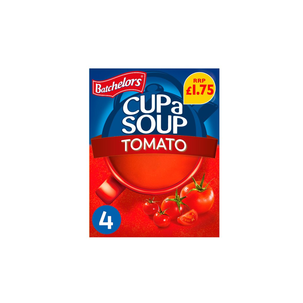 Batchelors Cup a Soup Tomato 4 Instant Soup Sachets 93g