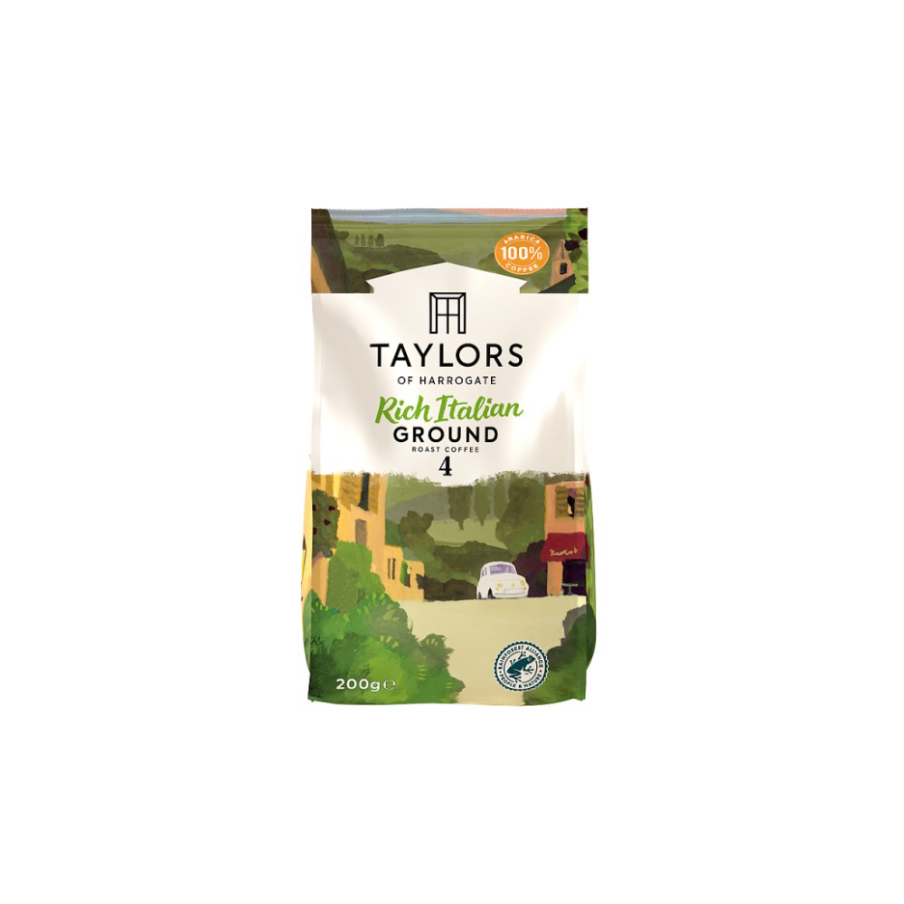 Taylors of Harrogate Rich Italian Ground Roast Coffee 200g