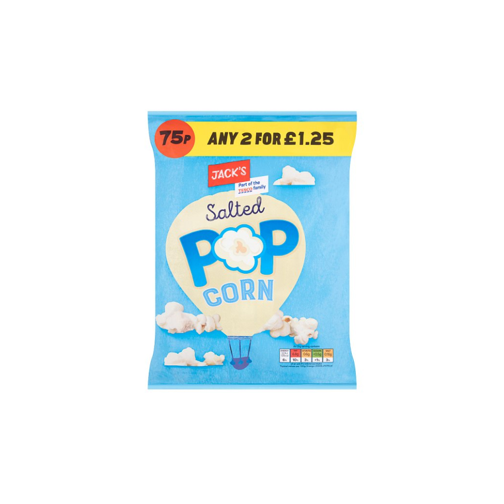 Jack's Salted Pop Corn 50g