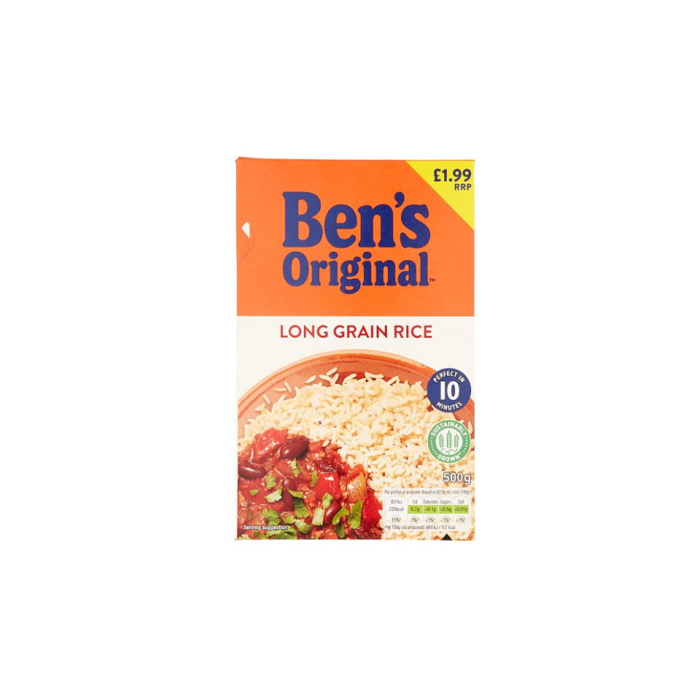 Ben's Original Long Grain Rice  500g