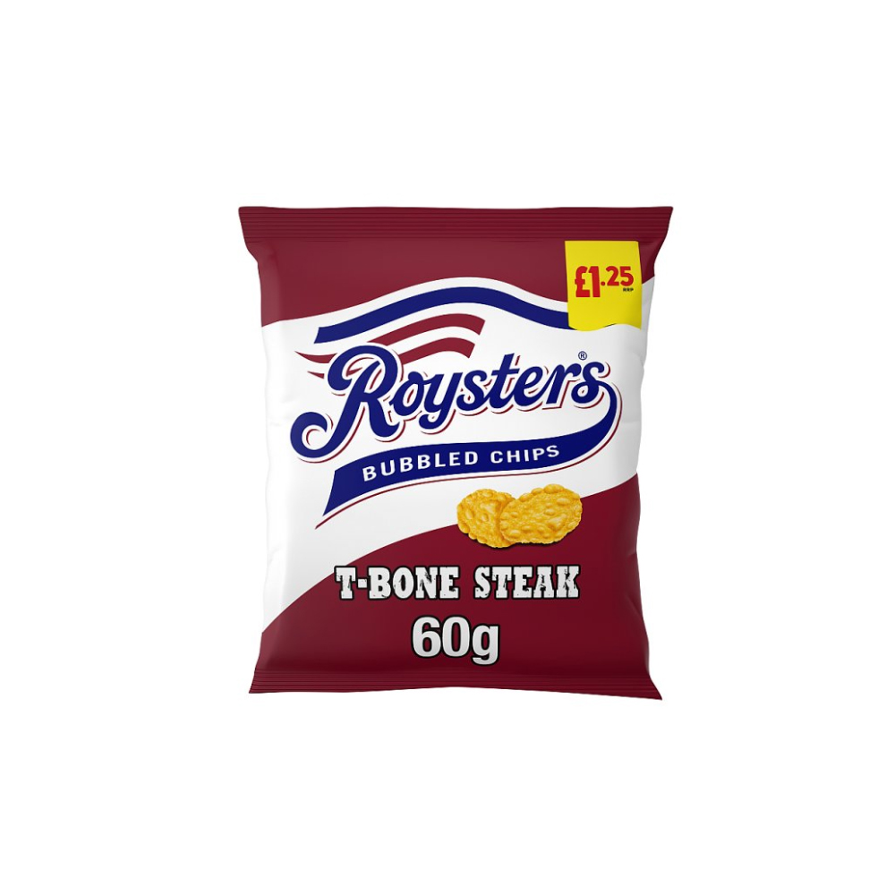 Roysters T-Bone Steak Crisps 60g