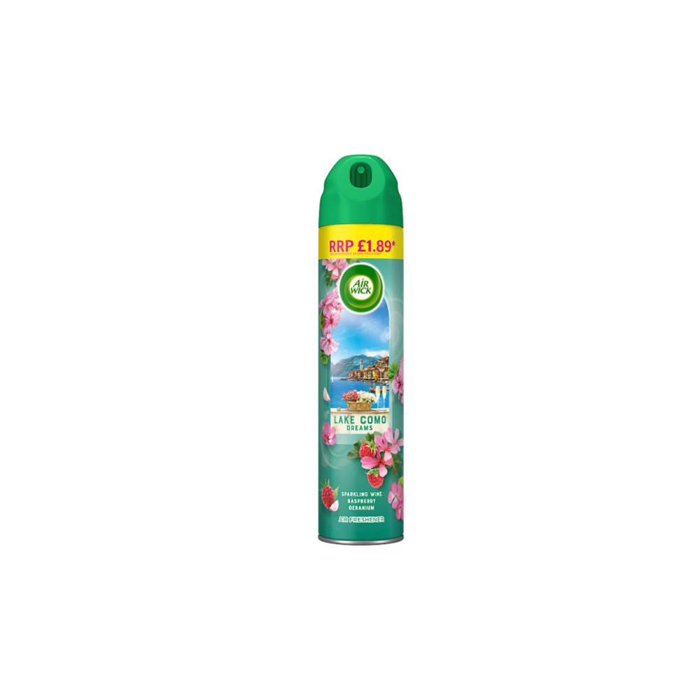 Air Wick Lake Como Dreams Aerosol 300ml Lasts up to 1 hour Air Freshener