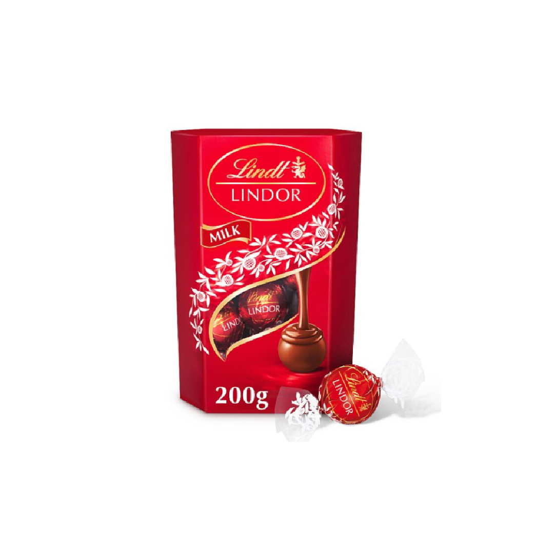 Lindt Lindor Milk Chocolate Truffles Box 200g