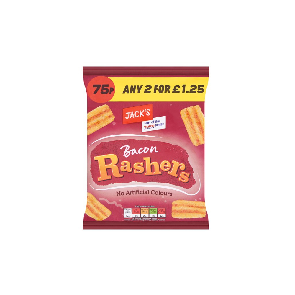 Jack's Bacon Rashers 60g