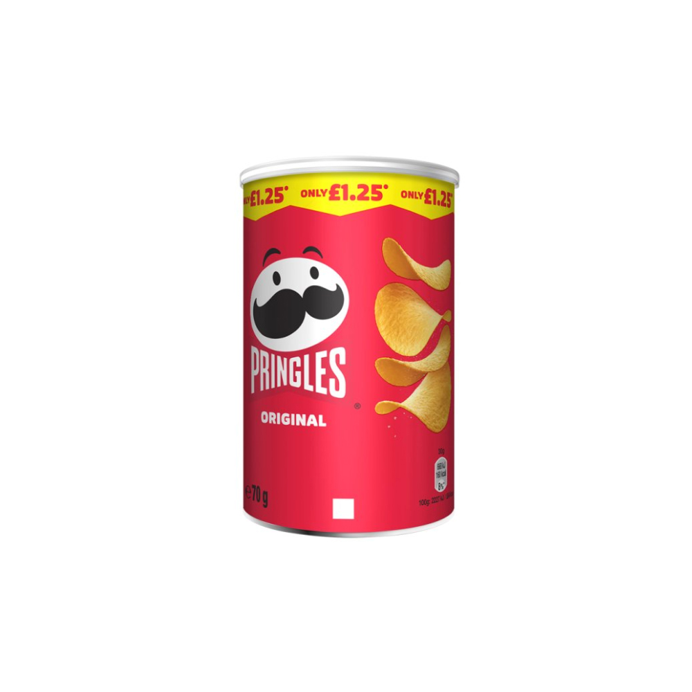 Pringles Original Snacking Crisps 12 x 70g