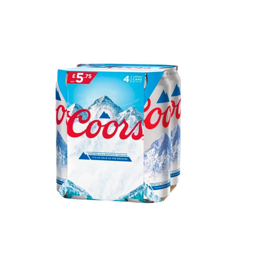 Coors Lager Beer 4 x 440ml