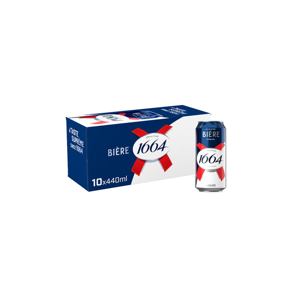 Kronenbourg 1664 Biere Beer Lager 10x440ml Cans