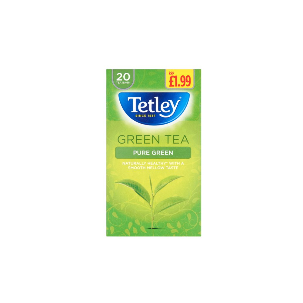 Tetley Pure Green 20 Green Tea 40g