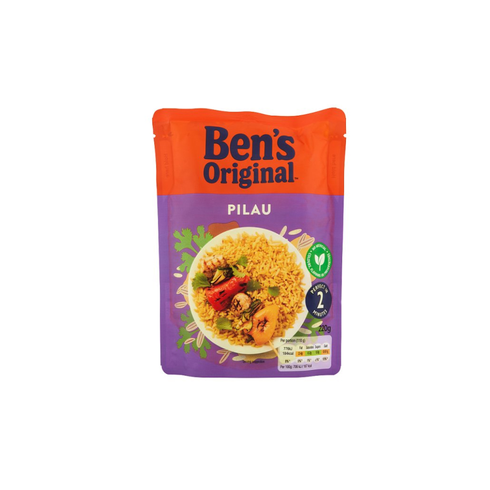 Bens Original Pilau Microwave Rice 220g