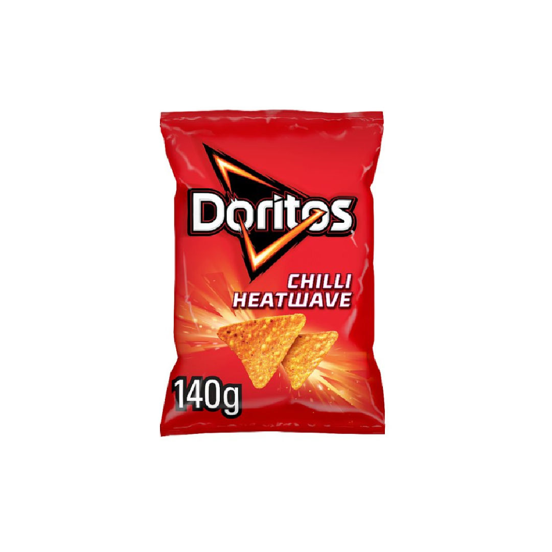 Doritos Chilli Heatwave Tortilla Chips Sharing Bag Crisps 140g