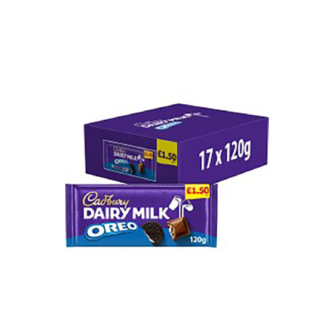 Cadbury Dairy Milk Oreo Chocolate Bar 120g