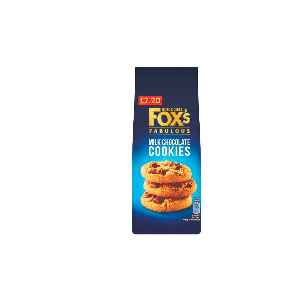 Fox's Fabulous Milk Chocolate Cookies 180g