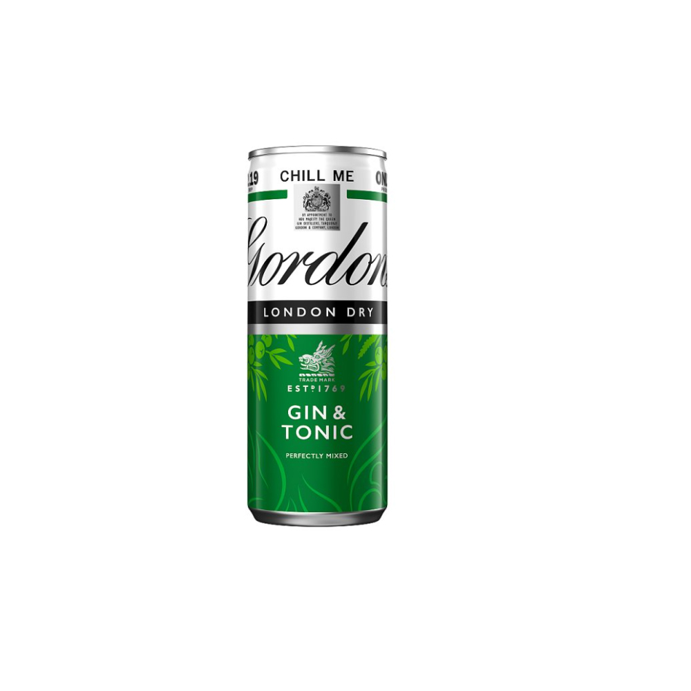 Gordon's Gin & Tonic 5% vol 250ml Can