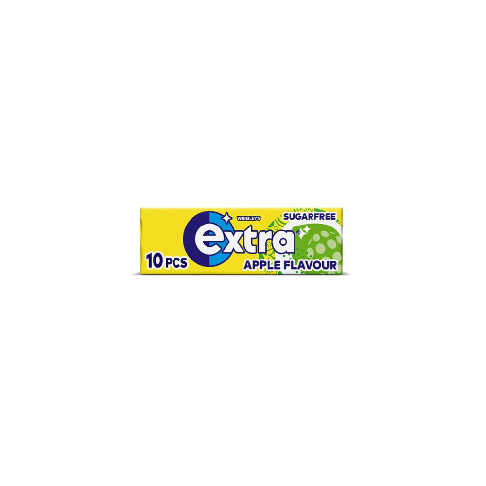 Extra Apple Flavour Sugarfree Chewing Gum 10 pieces