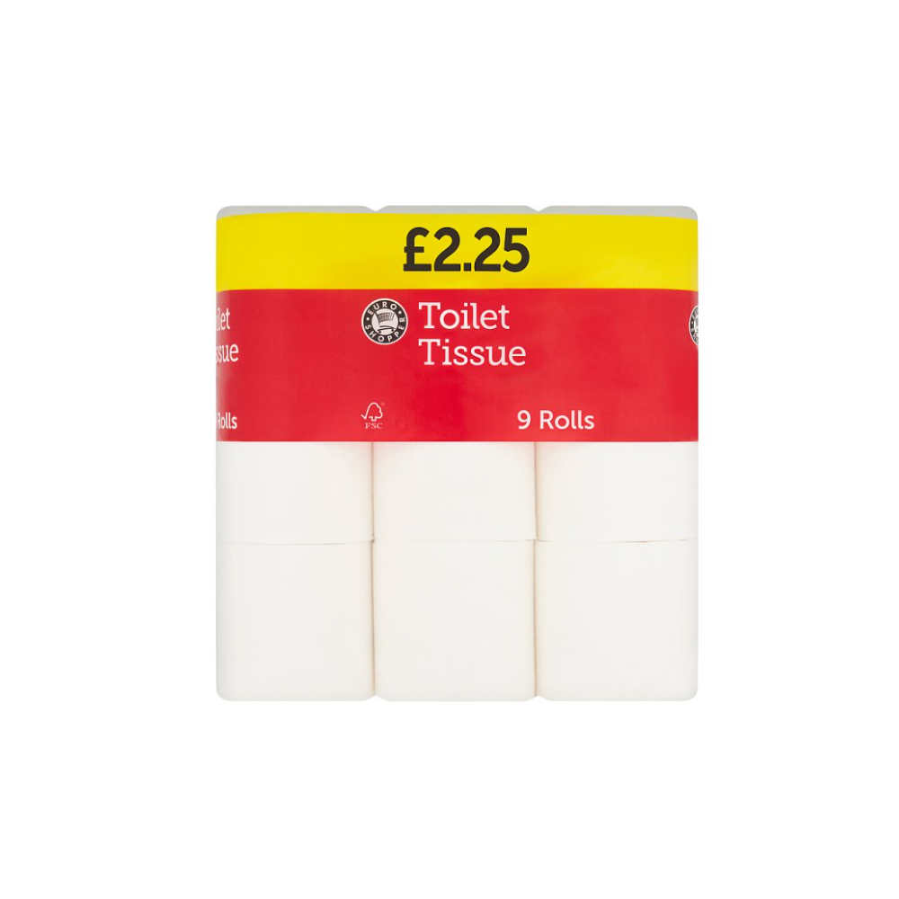 Euro Shopper Toilet Tissue 9 Rolls