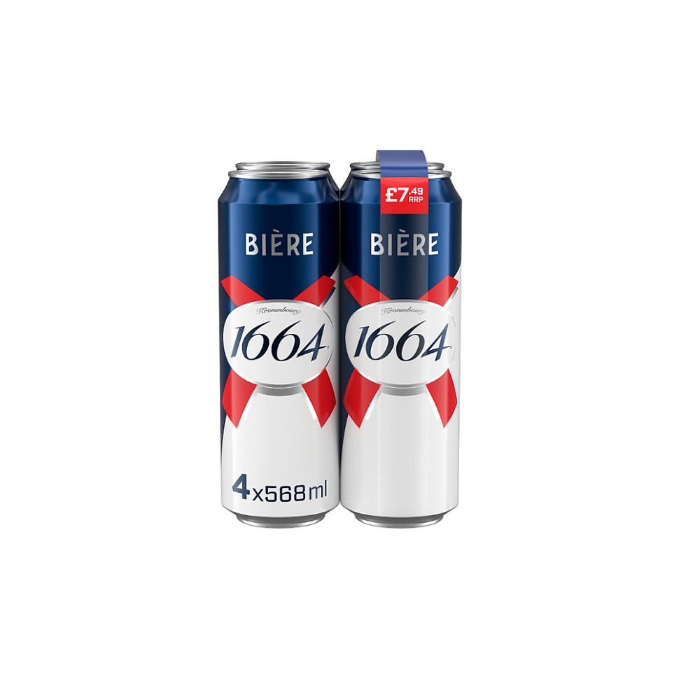 Kronenbourg 1664 Biere Beer Lager 4x568ml Pint Cans