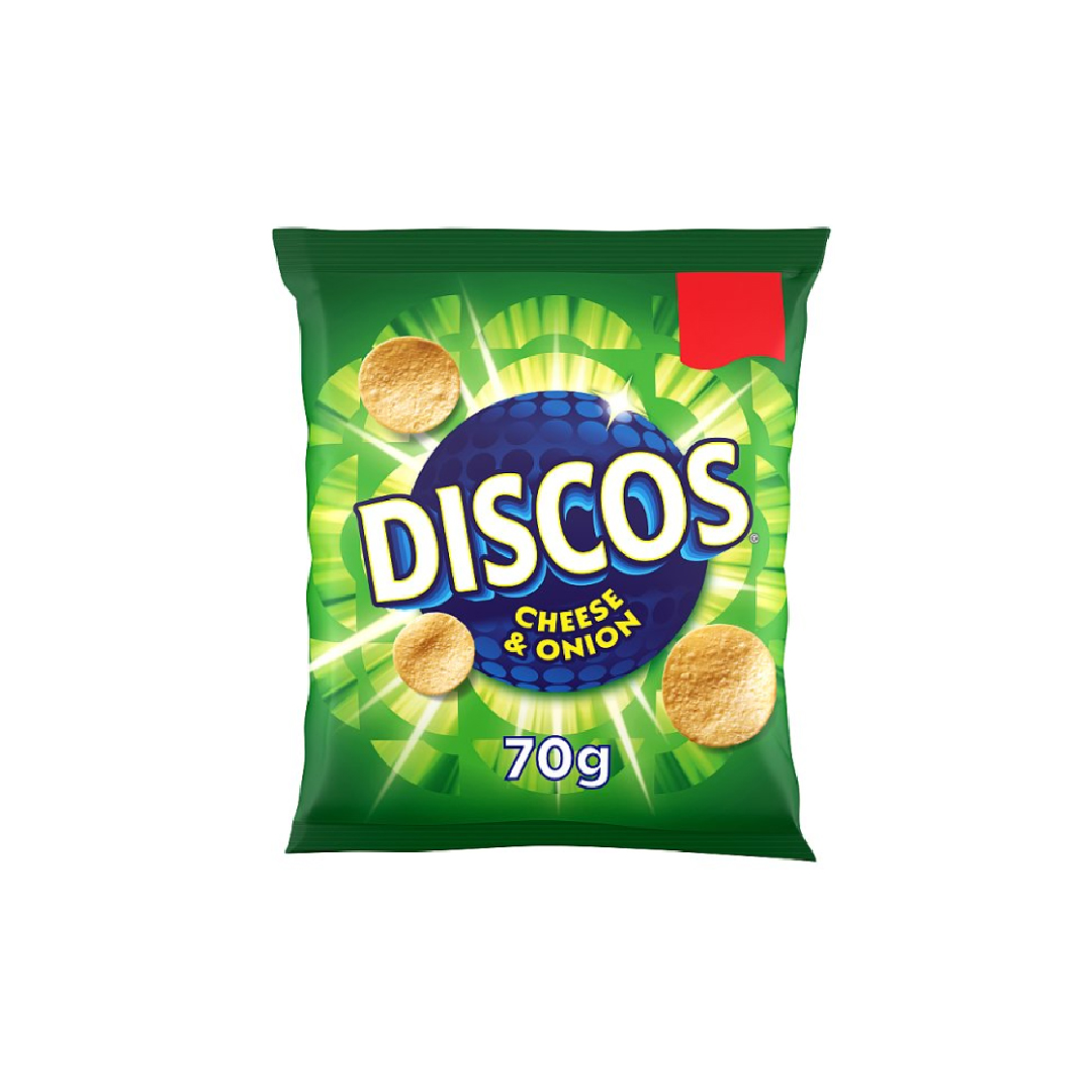 Discos Cheese & Onion Crisps 70g