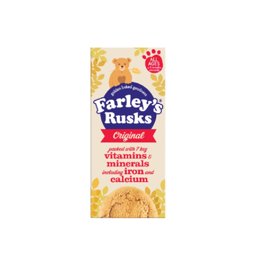 Farley's Rusks Original Baby Food Snacks 6+ Months 150g