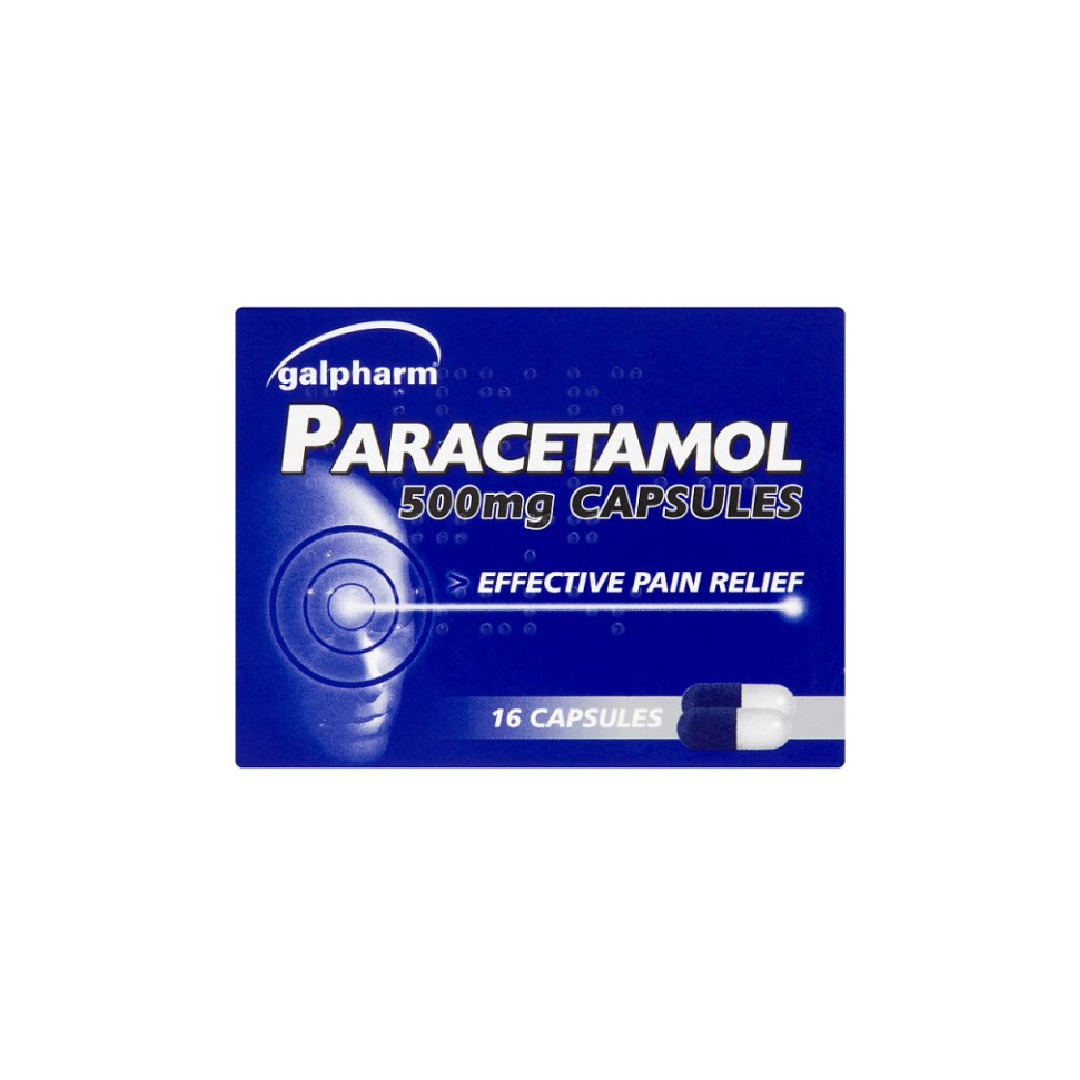 Galpharm Paracetamol 500mg Capsules 16 Capsules